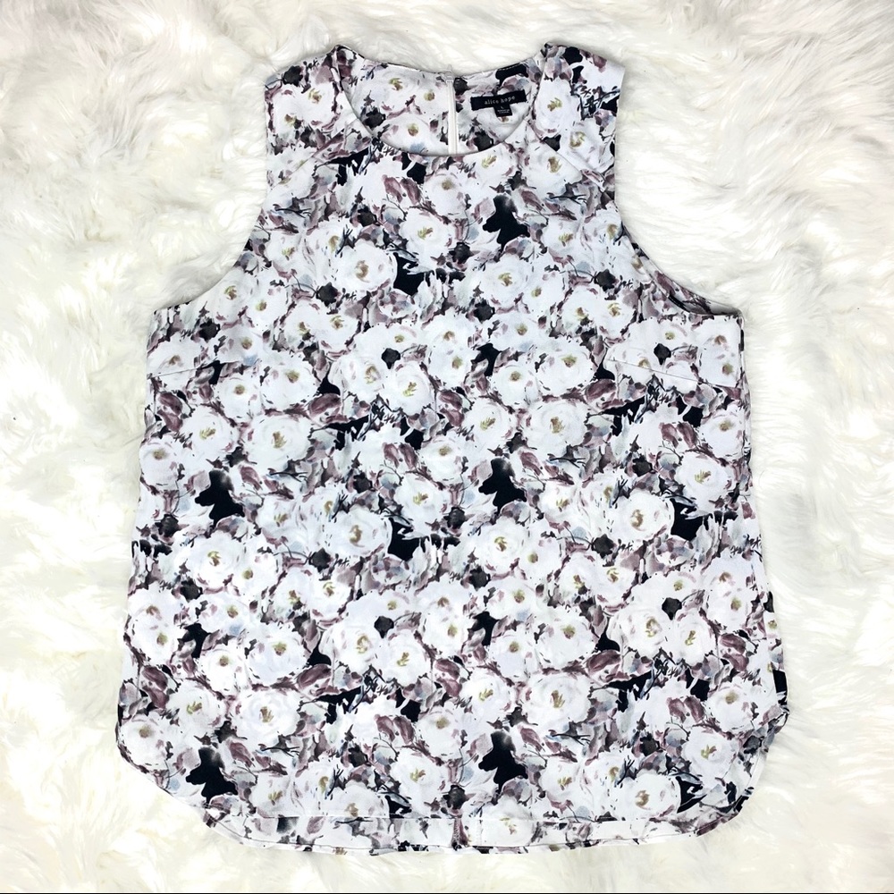 Alice Hope Size Lg Sleeveless Top Watercolor Print